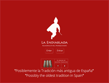 Tablet Screenshot of laendiablada.com